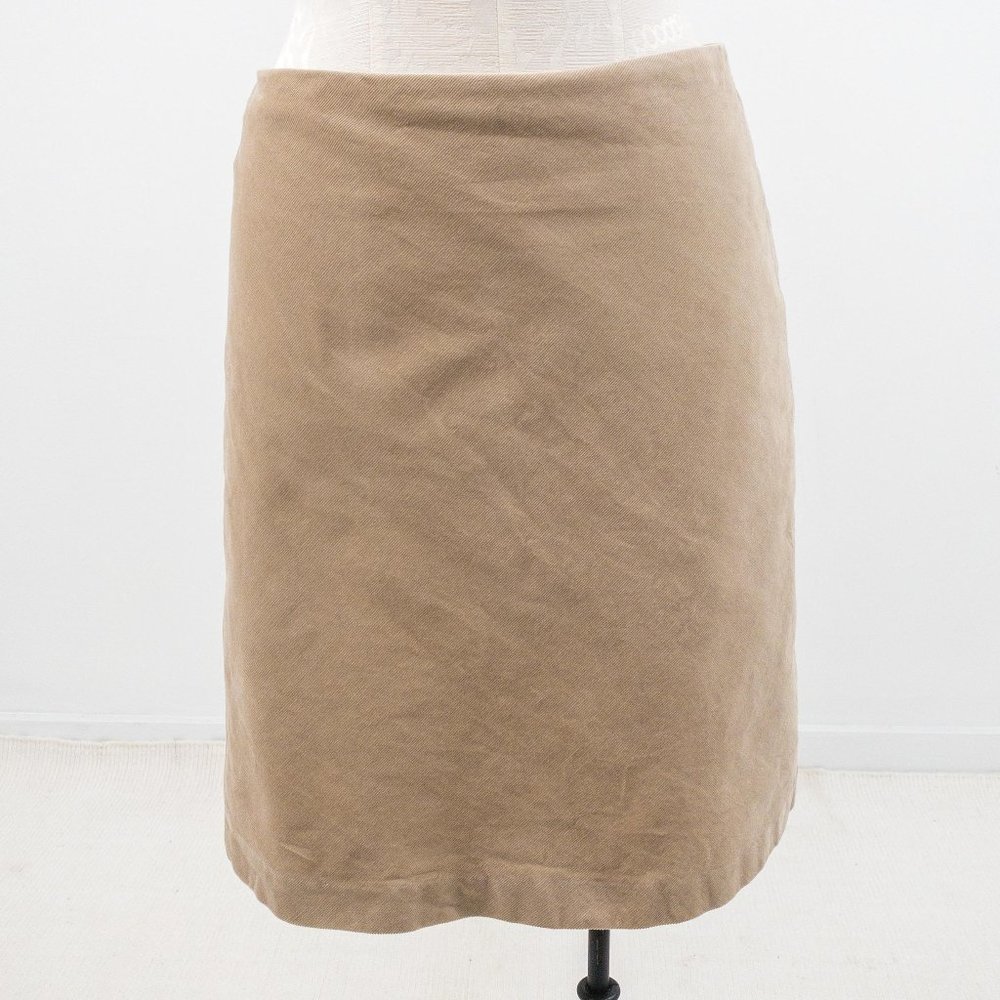 DKNY Donna Karan 6 Corduroy Mini Skirt Tan